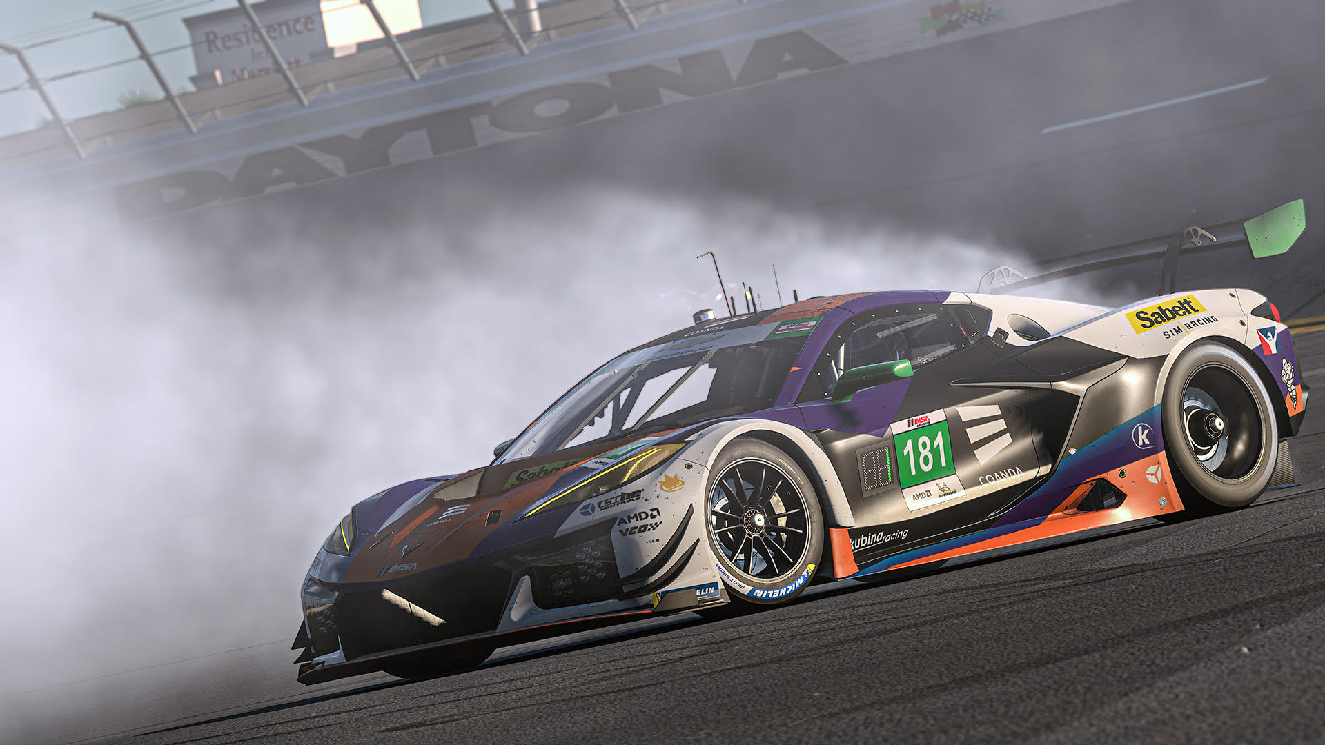 Coanda Corvette drifting at Daytona